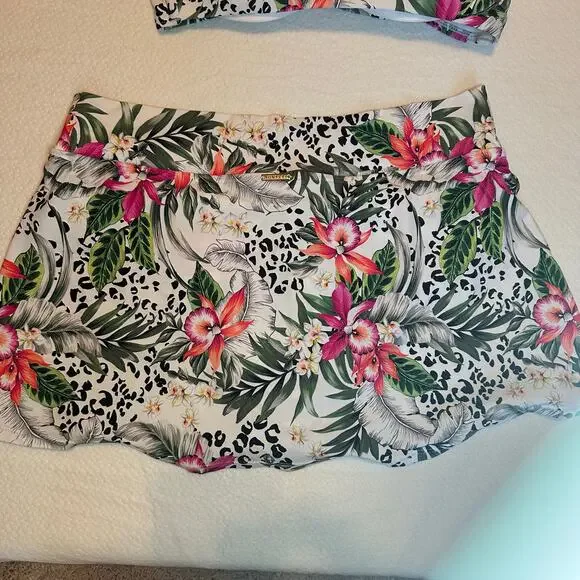 Sunsets tropical print bathing suit bottoms women’s size  M; top 34E/32f/30g - Picture 5 of 13